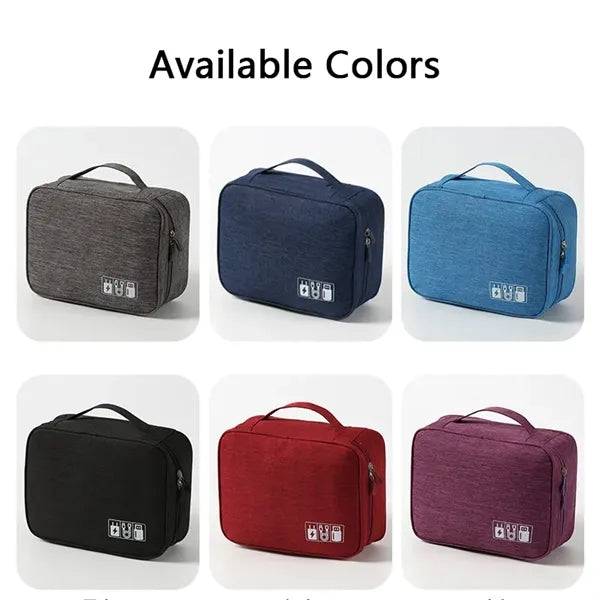 Portable Electronics Organizer Travel Cable Organizer Bag