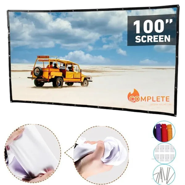 100 Inch Projector Screen for Outdoor and Indoor Cinema