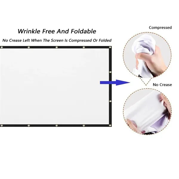 100 Inch Projector Screen for Outdoor and Indoor Cinema