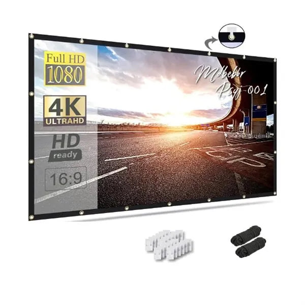 100 Inch Projector Screen for Outdoor and Indoor Cinema