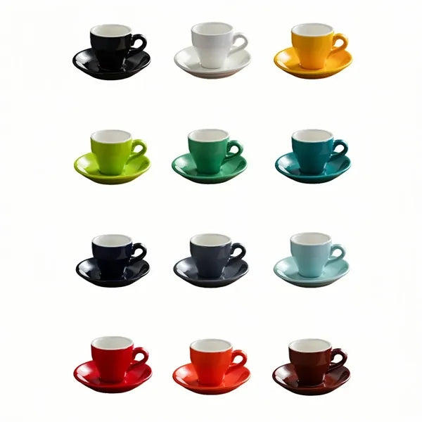 2.7 Oz. Espresso Cup and Saucer Set