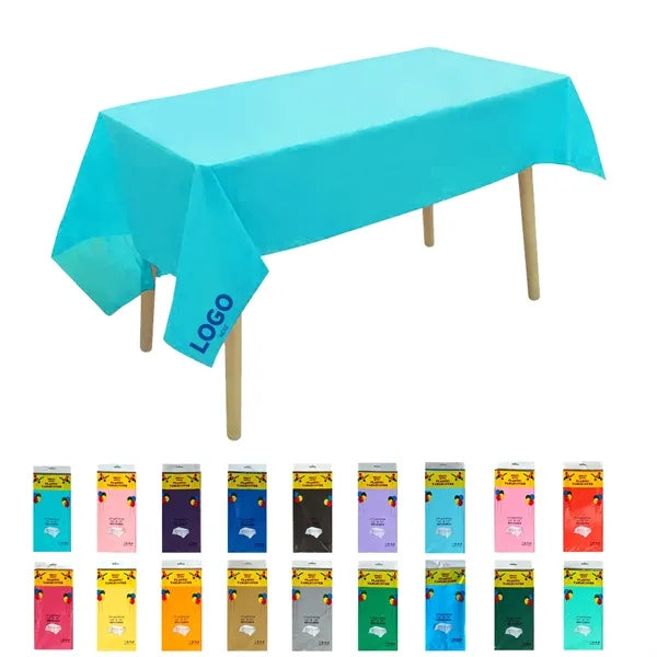 Solid Disposable Rectangular Tablecloth