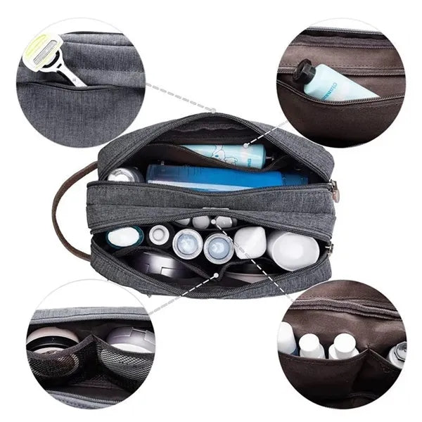 Toiletry Travel Bag for Men Waterproof Travel Cosmetic Bag w