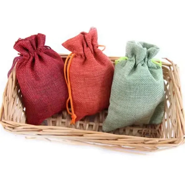 Medium Natural Burlap Pouches