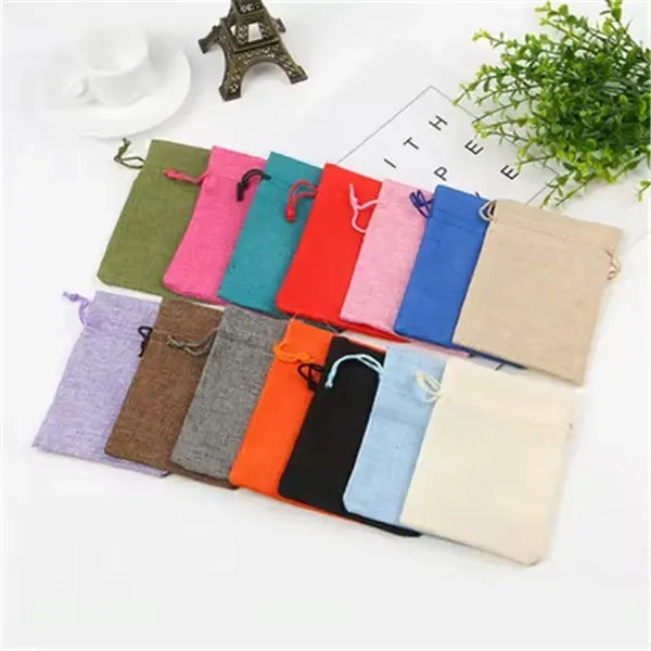 Medium Natural Burlap Pouches
