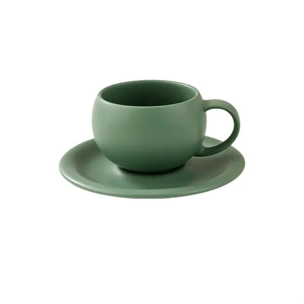 10 Oz. Ceramic Coffee Cup with Saucer