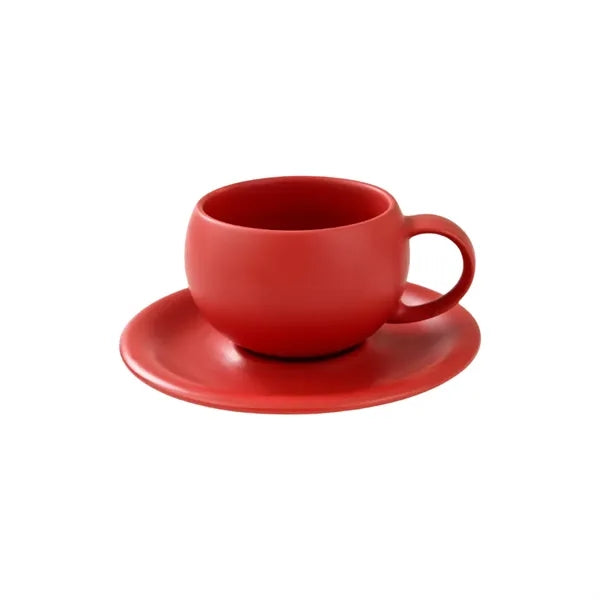10 Oz. Ceramic Coffee Cup with Saucer