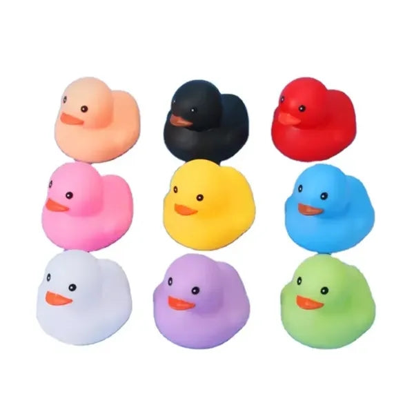 Squeezable Mini Floating Bath Toys Colorful Rubber Duck