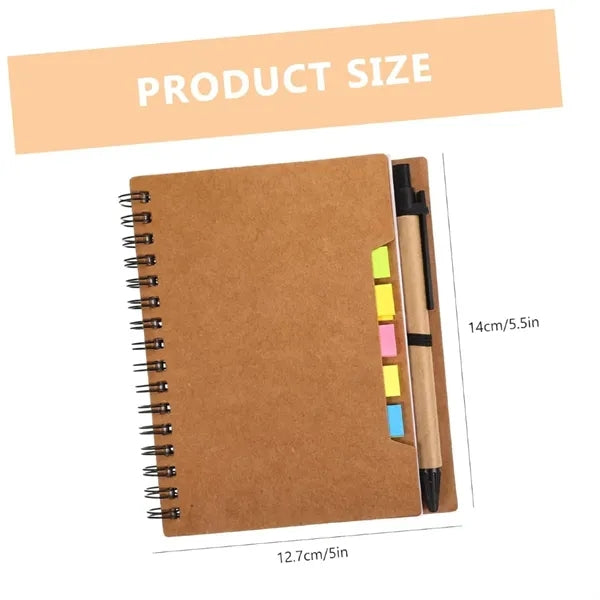Notepad Notebook With Pen Sticky Notes Journal Business
