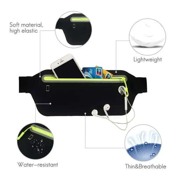 Waterproof Large Fanny Pack Slim Waist Bag