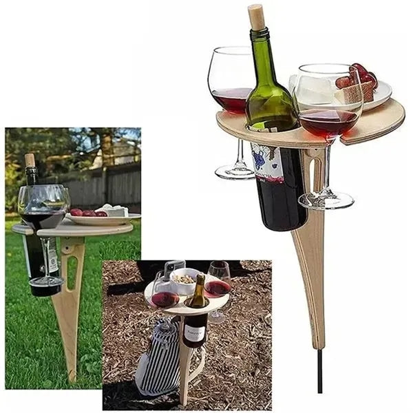Outdoor Folding Wine Table
