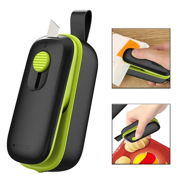 2 in 1 Mini Bag Heat Portable Chip Sealer with Cutter