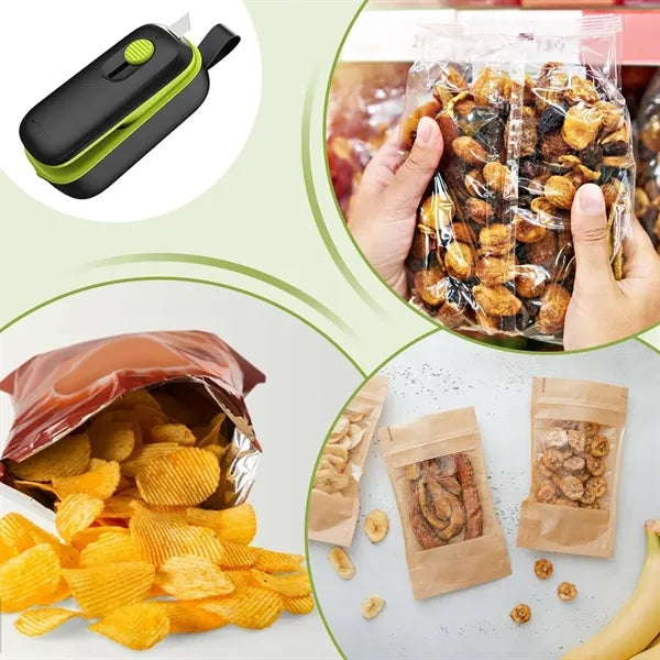 2 in 1 Mini Bag Heat Portable Chip Sealer with Cutter