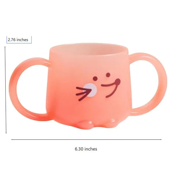 8.5oz PP Material Color-Changing Baby Cup w/ Handles