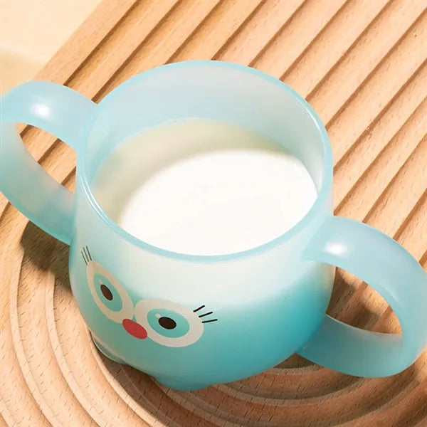 8.5oz PP Material Color-Changing Baby Cup w/ Handles