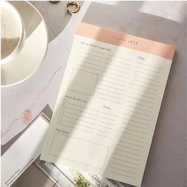 Magnetic Meal Planner Grocery List Notepad for Fridge