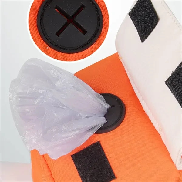 Cartoon Pet Polyester Backpack w/ Dog Leash for Outdoors