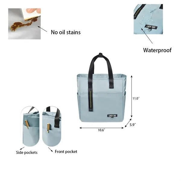 Simple Portable Aluminum Foil Insulation Lunch Bag