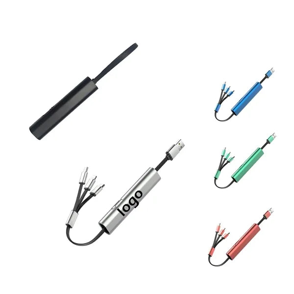 Portable 3A 3-in-1 Retractable Data Cable