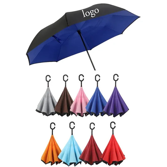 C-Handle Double Layer Reverse Car Umbrella