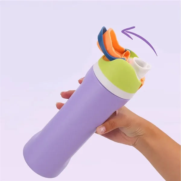 24oz Stainless Steel Insulated Sport Straw Cup with Handle