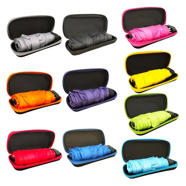 Travel 19 Inch Folding Umbrella with EVA Box
