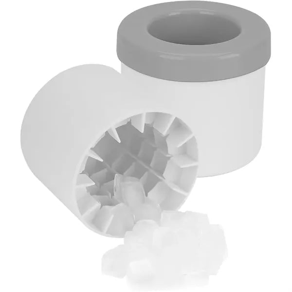 3D Decompress Cylinder Silicone Ice Cube Bucket Mold Cup