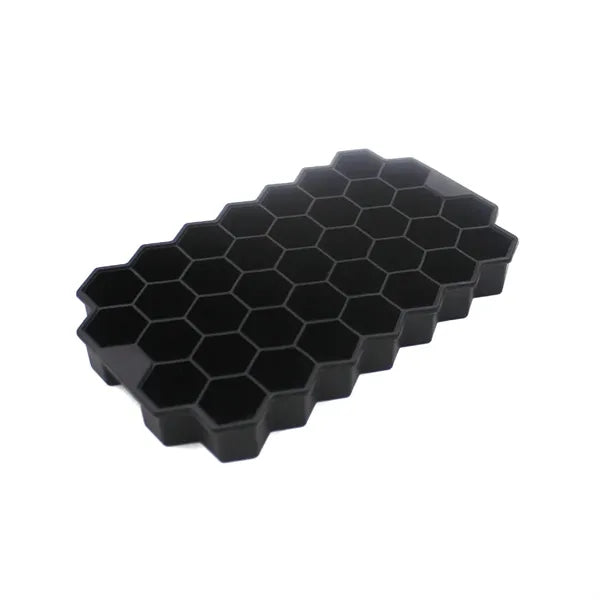 Creative Silicone Honeycomb Ice Cube Mold Tray With Cover