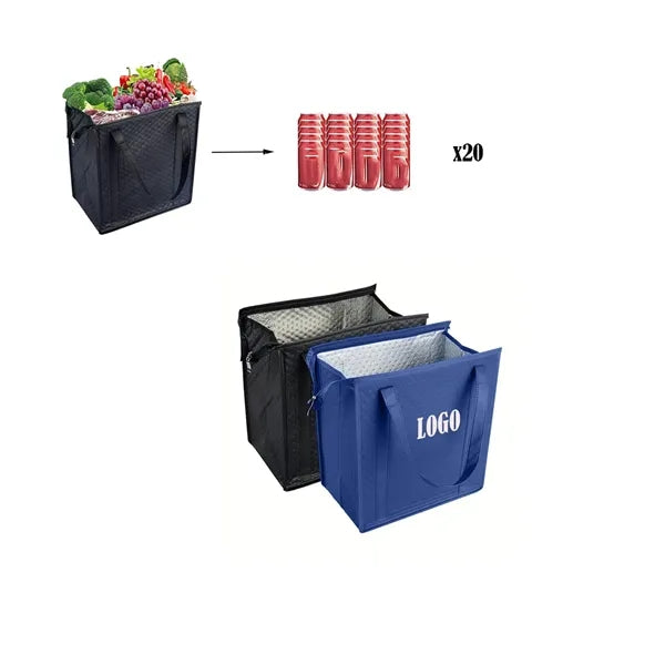 Pressed-point Non-woven Insulated Handheld Cooler Bag