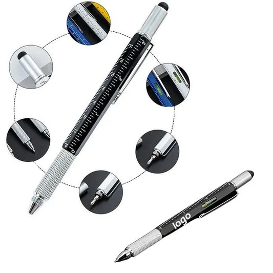 Multifunctional Metal Pen With Level And Screwdriver