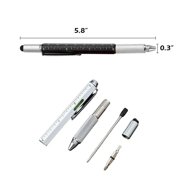 Multifunctional Metal Pen With Level And Screwdriver