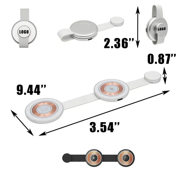 3-in-1 Magnetic Wireless Electronic Device Charger