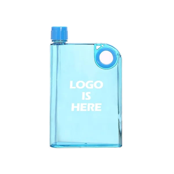 12oz Square Portable PP Plastic Water Bottle