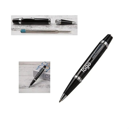 1mm Short Metal Ballpoint Pen with a Simple Design