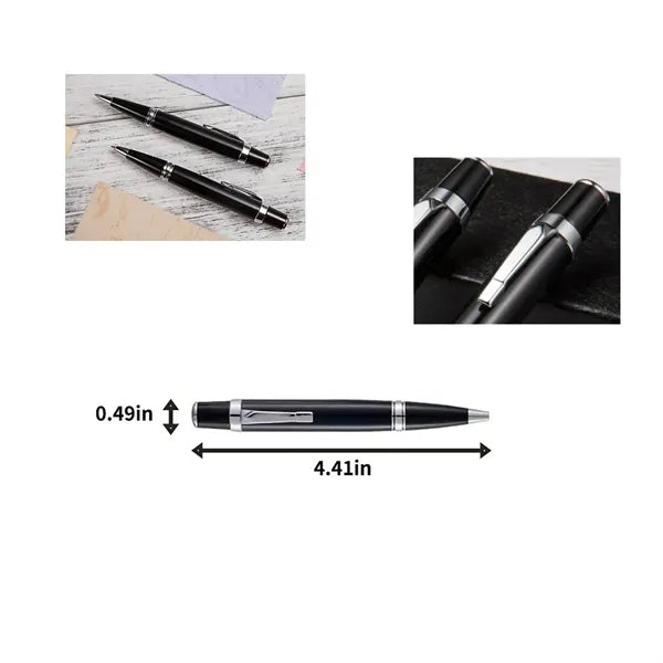 1mm Short Metal Ballpoint Pen with a Simple Design