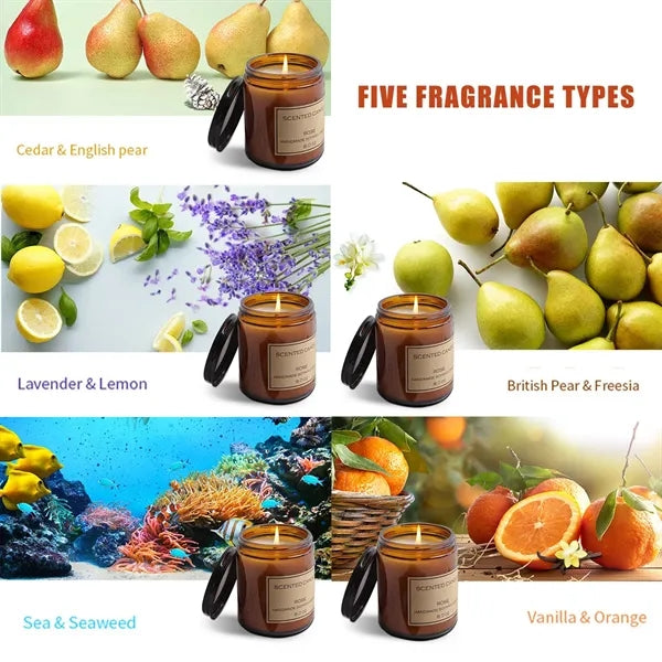 Aromatherapy Candle with Light Fragrance