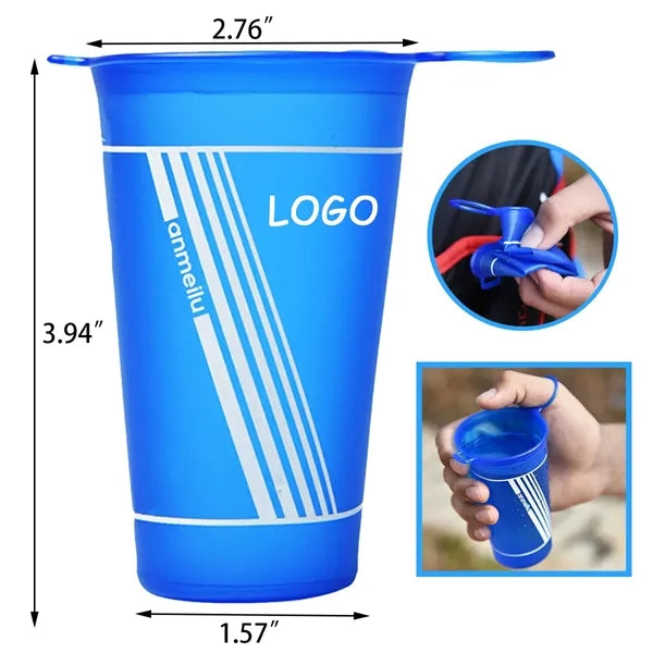 8oz Foldable Outdoor TPU Water Cup