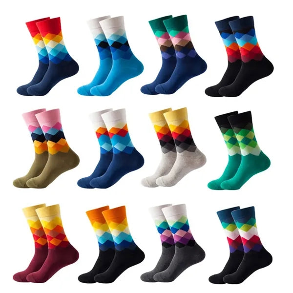 Cotton Blend Crew Socks 200 Needle