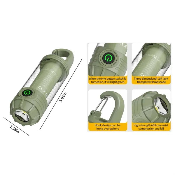 Dual-Function Flashlight Camp Light