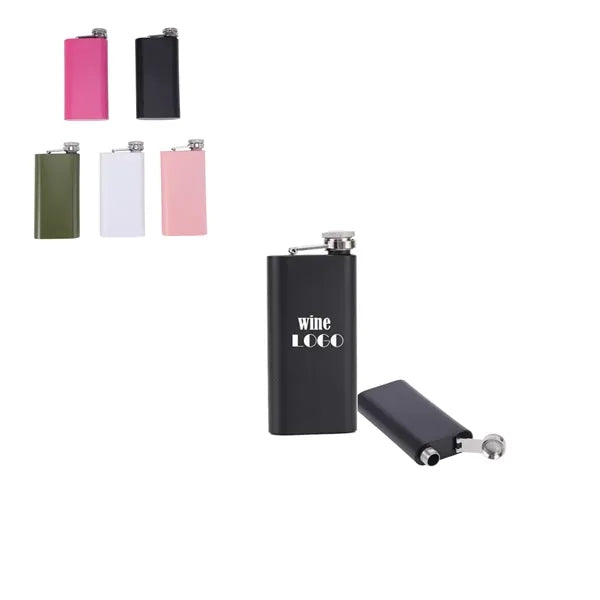 Outdoor Portable Stainless Steel Camping Flat Hip Flask