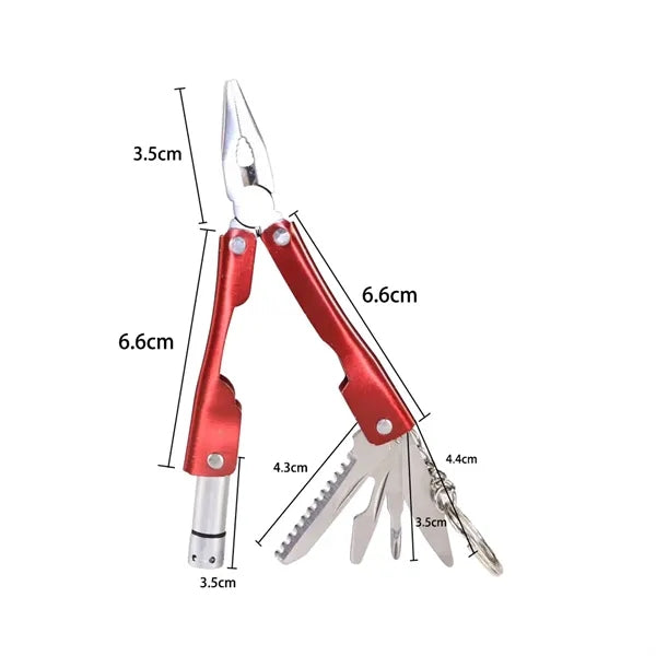 Mini Multi-Tool Pliers with LED Light