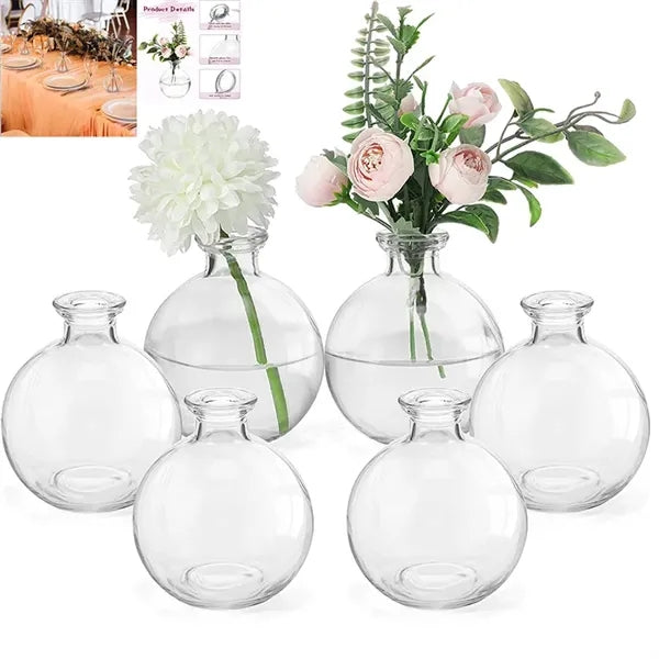 9 oz Round Glass Vase