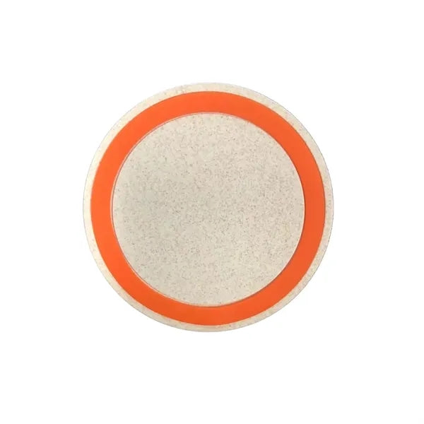 10W Wheat Straw Wireless Charging Pad Eco Friendly