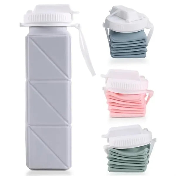 21 Oz Food Grade Retractable Square Silicone Folding Cup