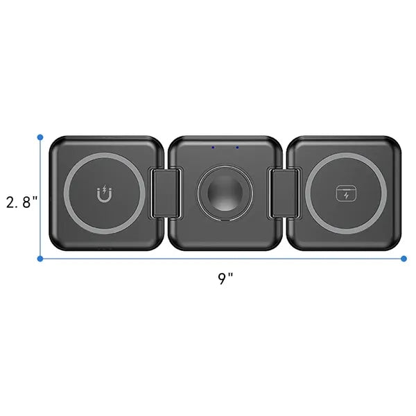 3 in 1 Foldable Magnetic Wireless Charger Pad Stand