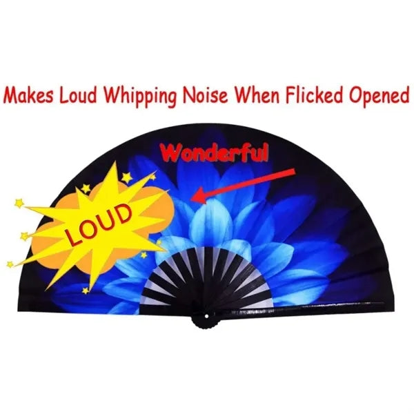 Large Fluorescent Folding Hand Fan