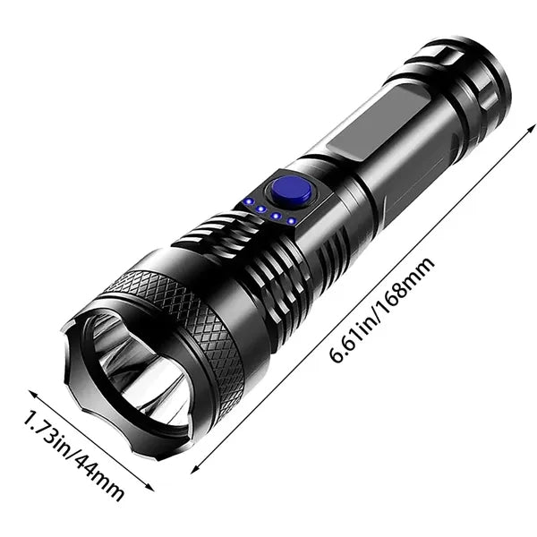 Rechargeable Led Tactical Flashlight with 3 Lighting Modes