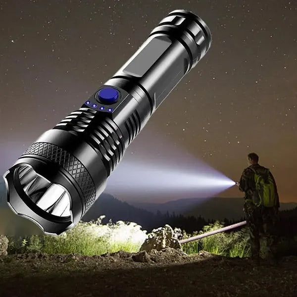 Rechargeable Led Tactical Flashlight with 3 Lighting Modes
