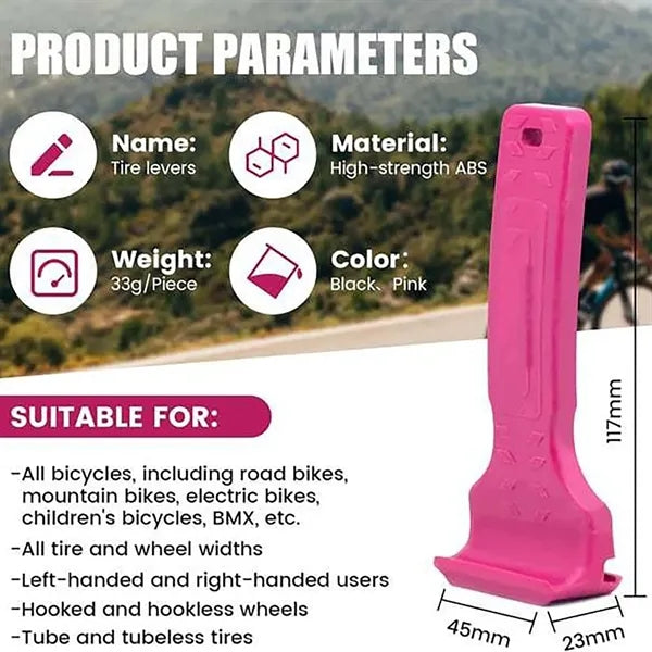2-In-1 Bicycle Tyre Lever Crowbar Bick Changing Tool