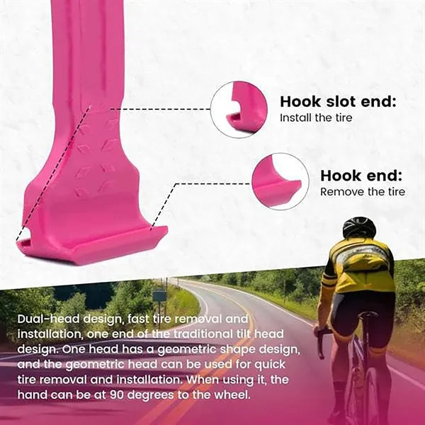 2-In-1 Bicycle Tyre Lever Crowbar Bick Changing Tool